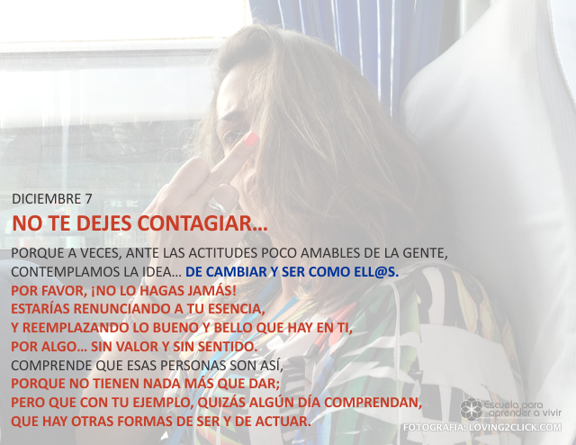 No te dejes contagiar... 